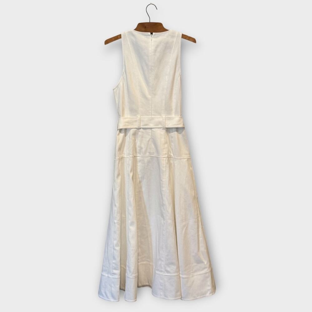 NEW Cinq à Sept Margaret Sleeveless Cotton Blend A-Line Midi Dress Size 8 - Picture 6 of 12